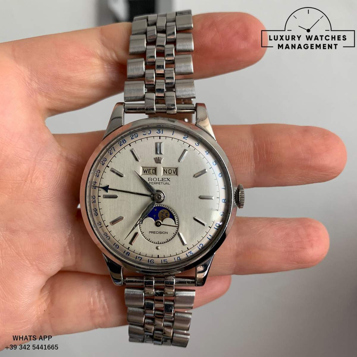 ROLEX PADELLONE 8171 STELL 1950 (78)