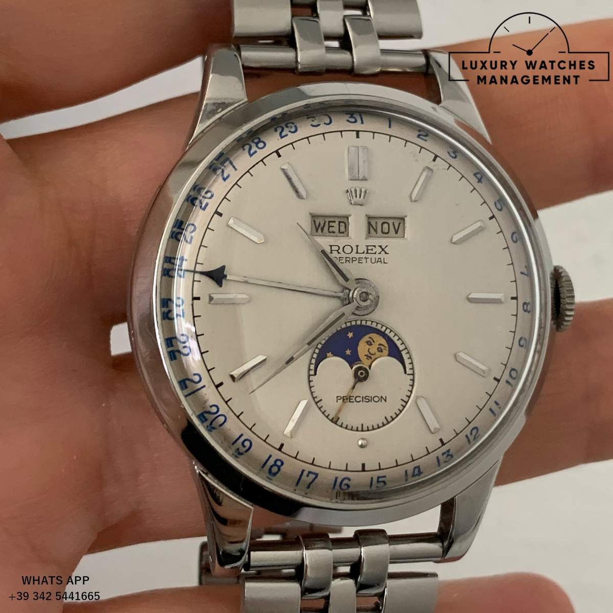 ROLEX PADELLONE 8171 STELL 1950 (93)