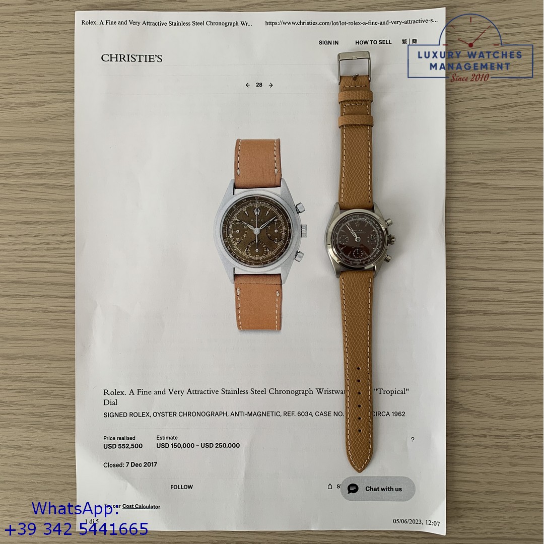ROLEX COSMOGRAPH 6234 PRE DAYTONA BROWN