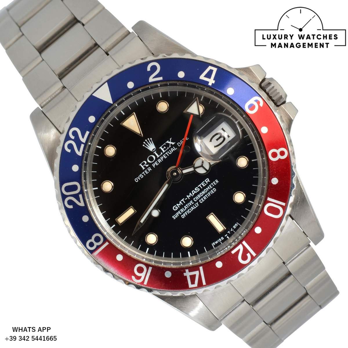 1 ROLEX GMT MASTER 16750 PEPSI 1986 (2)