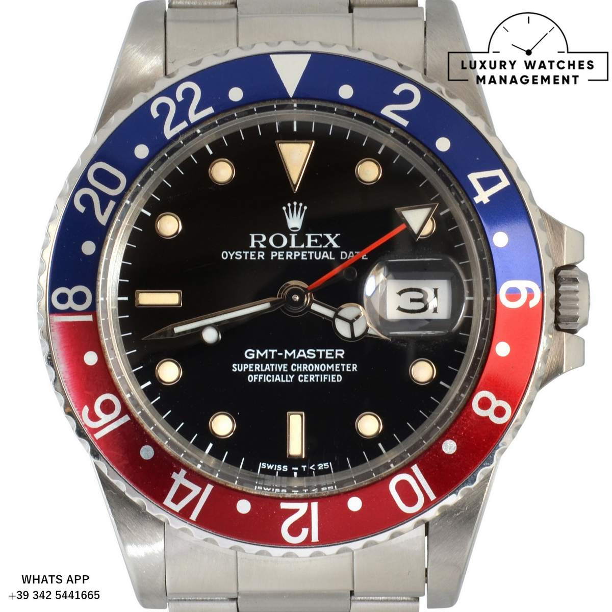ROLEX GMT MASTER 16750 PEPSI 1986 (2)