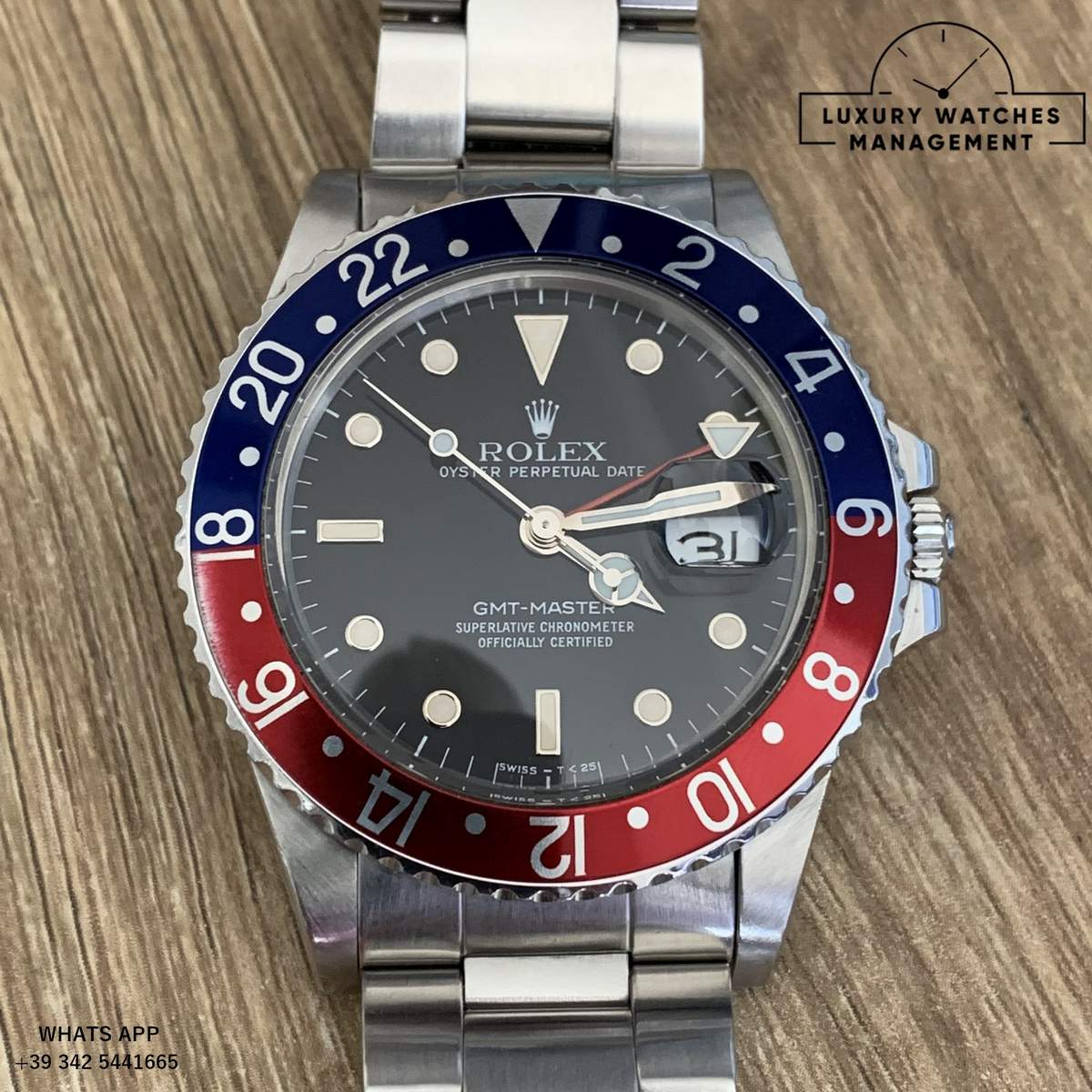 ROLEX GMT MASTER 16750 PEPSI 1986 (38)