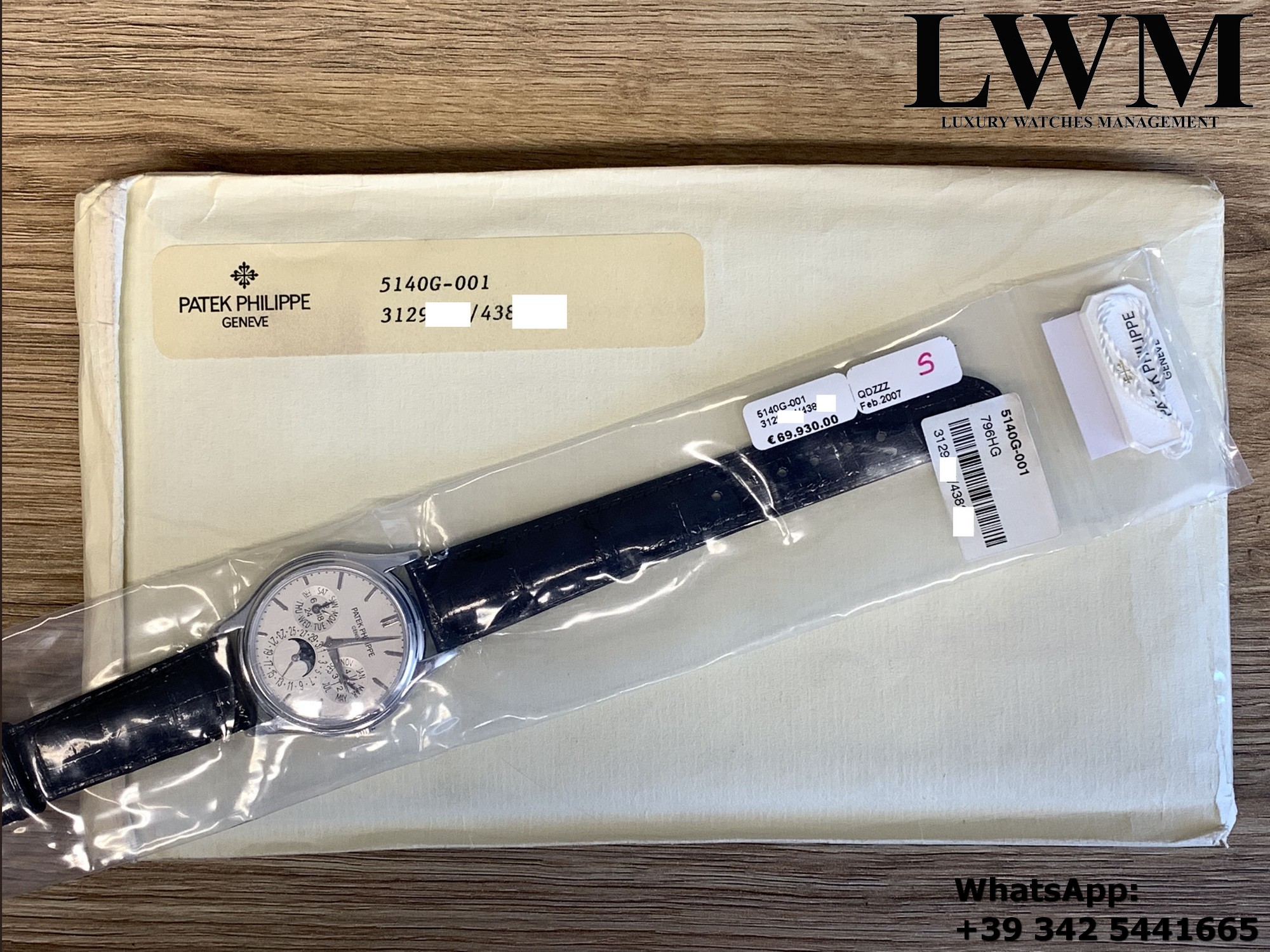 PATEK PHILIPPE 5140G NOS 200711