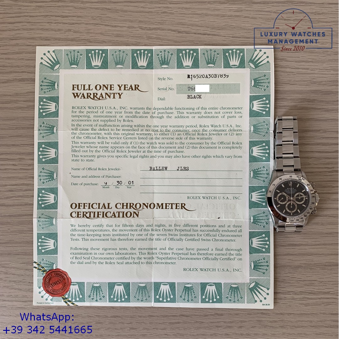 ROLEX DAYTONA 16520 BLACK (56)