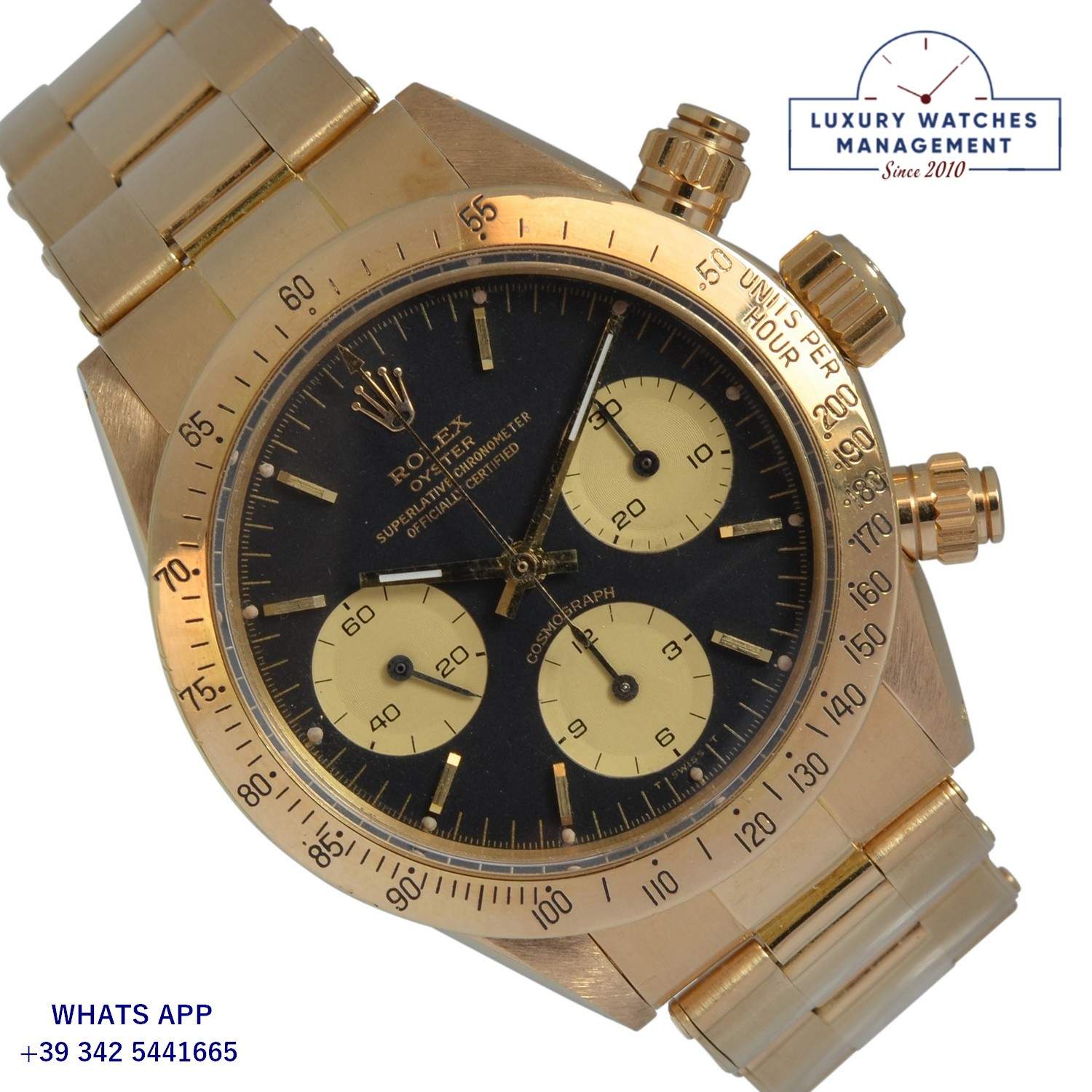 1 ROLEX COSMOGRAPH 6265 BLACK GOLD (29)