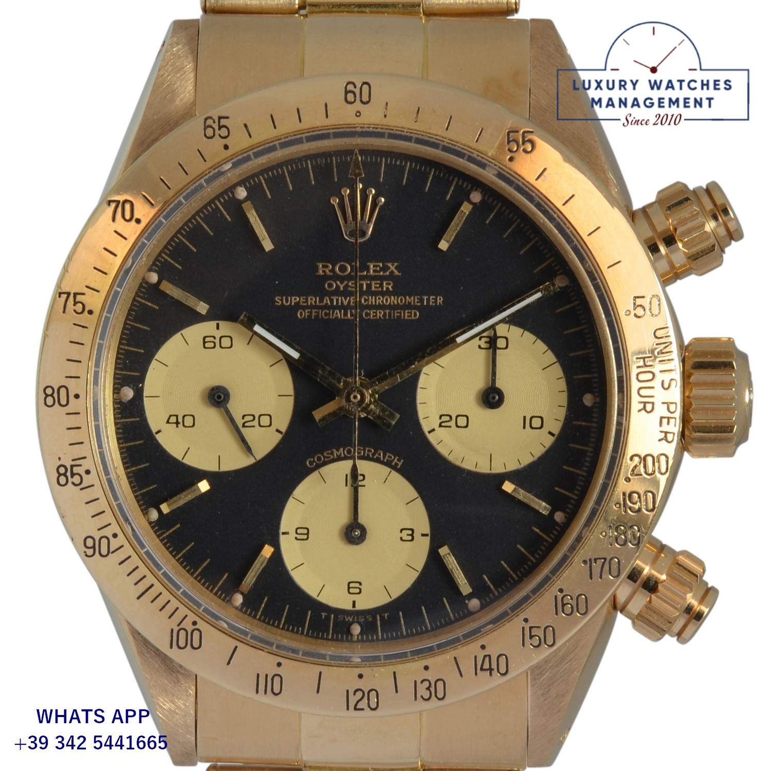 3 ROLEX COSMOGRAPH 6265 BLACK GOLD (29)