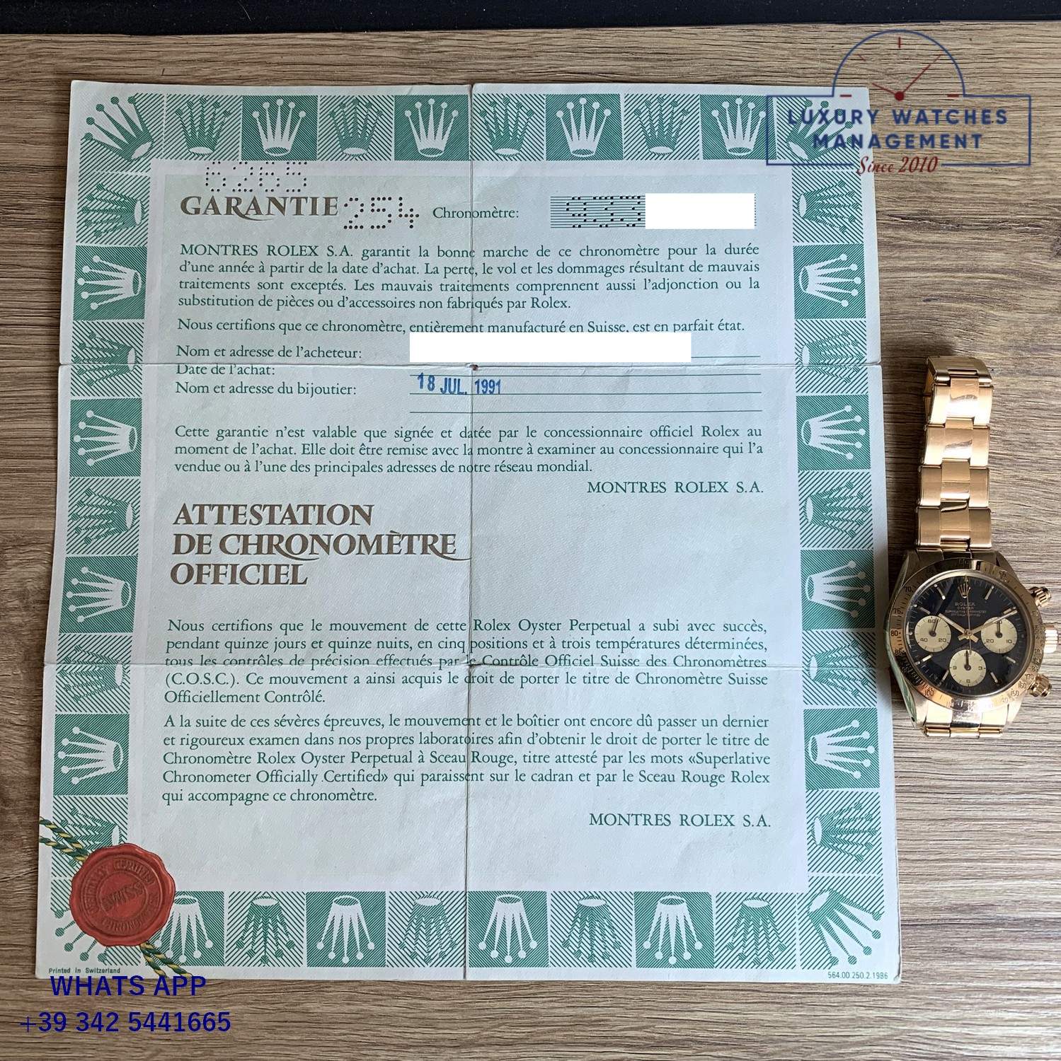 ROLEX COSMOGRAPH 6265 BLACK GOLD (55)