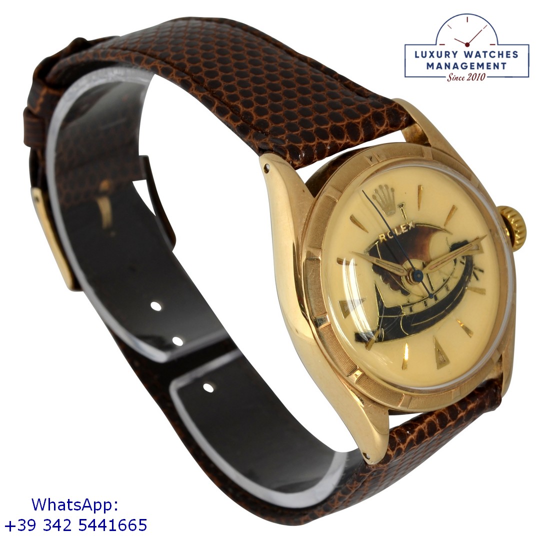 ROLEX BUBBLEBACK 6085 VIKING SHIP 1951 (20)