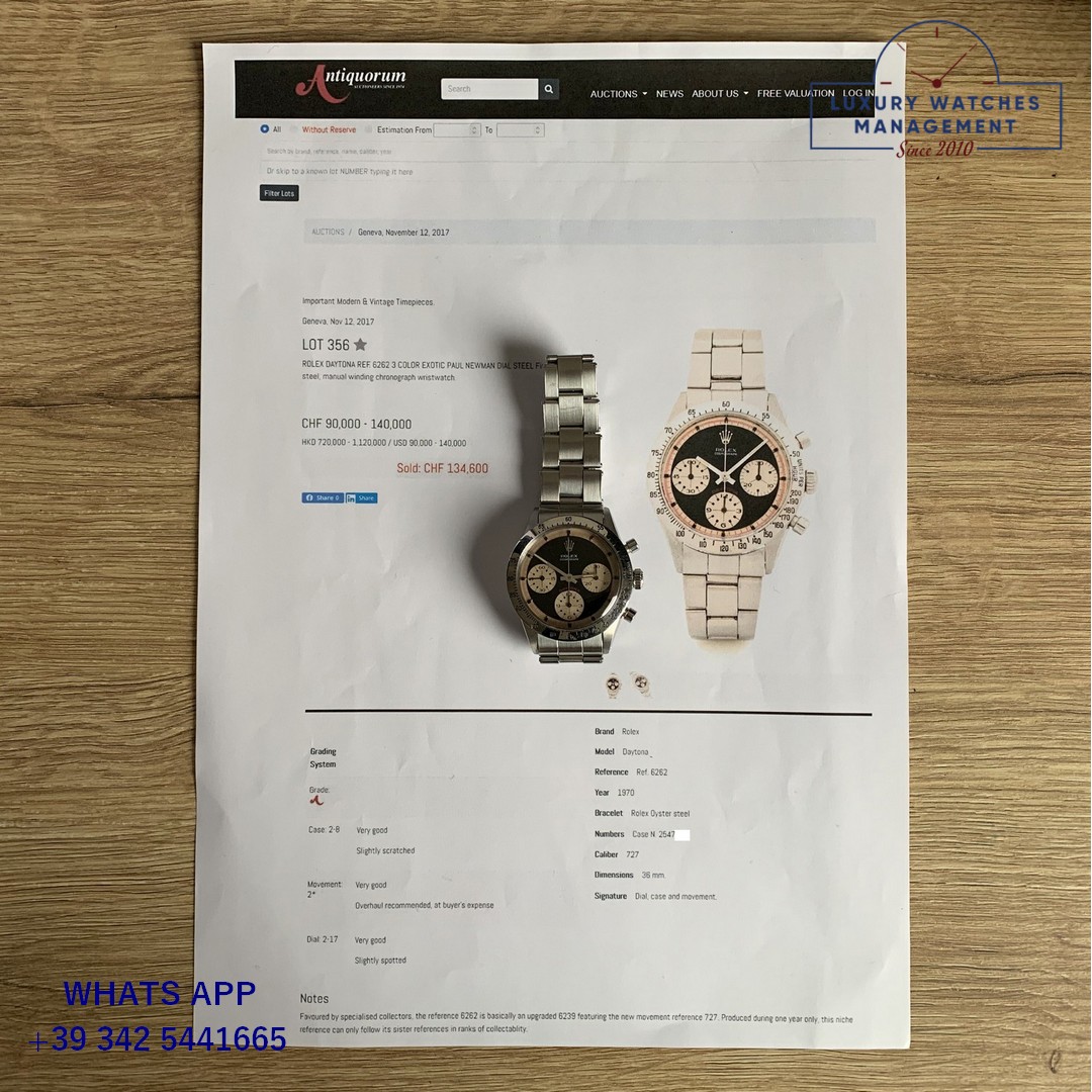 ROLEX COSMOGRAPH 6262 NEWMAN 1970 (1)