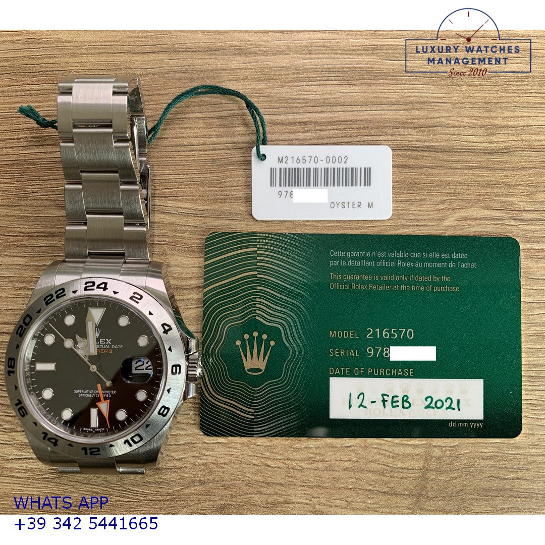 ROLEX EXPLORER II 216570 BLACK 2021 (10)