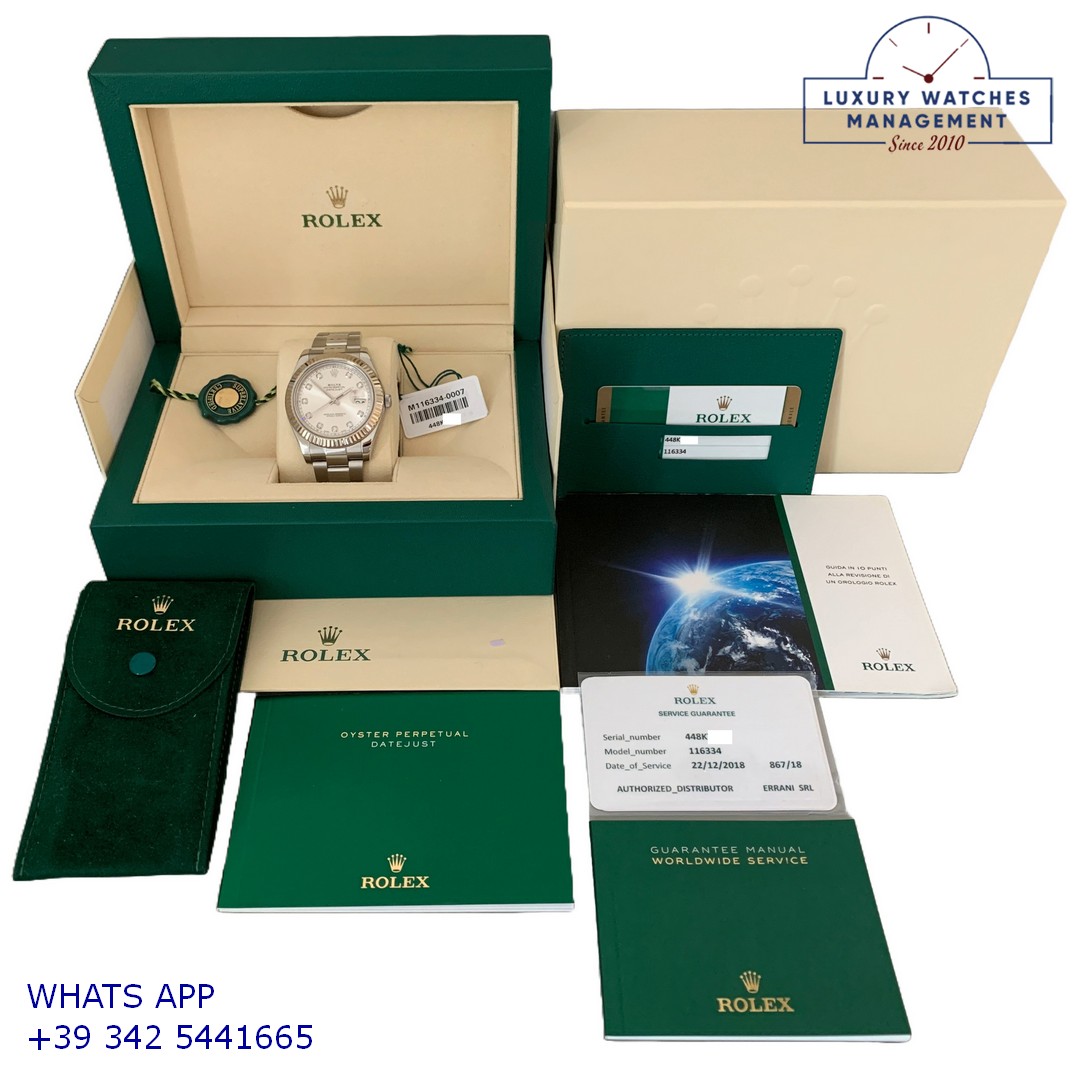 3 ROLEX DATEJUST 116334 SILVER DIAMOND (8)