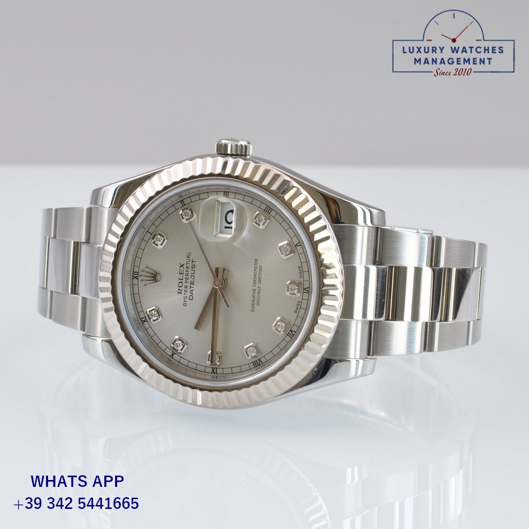 ROLEX DATEJUST 116334 SILVER DIAMOND (10)