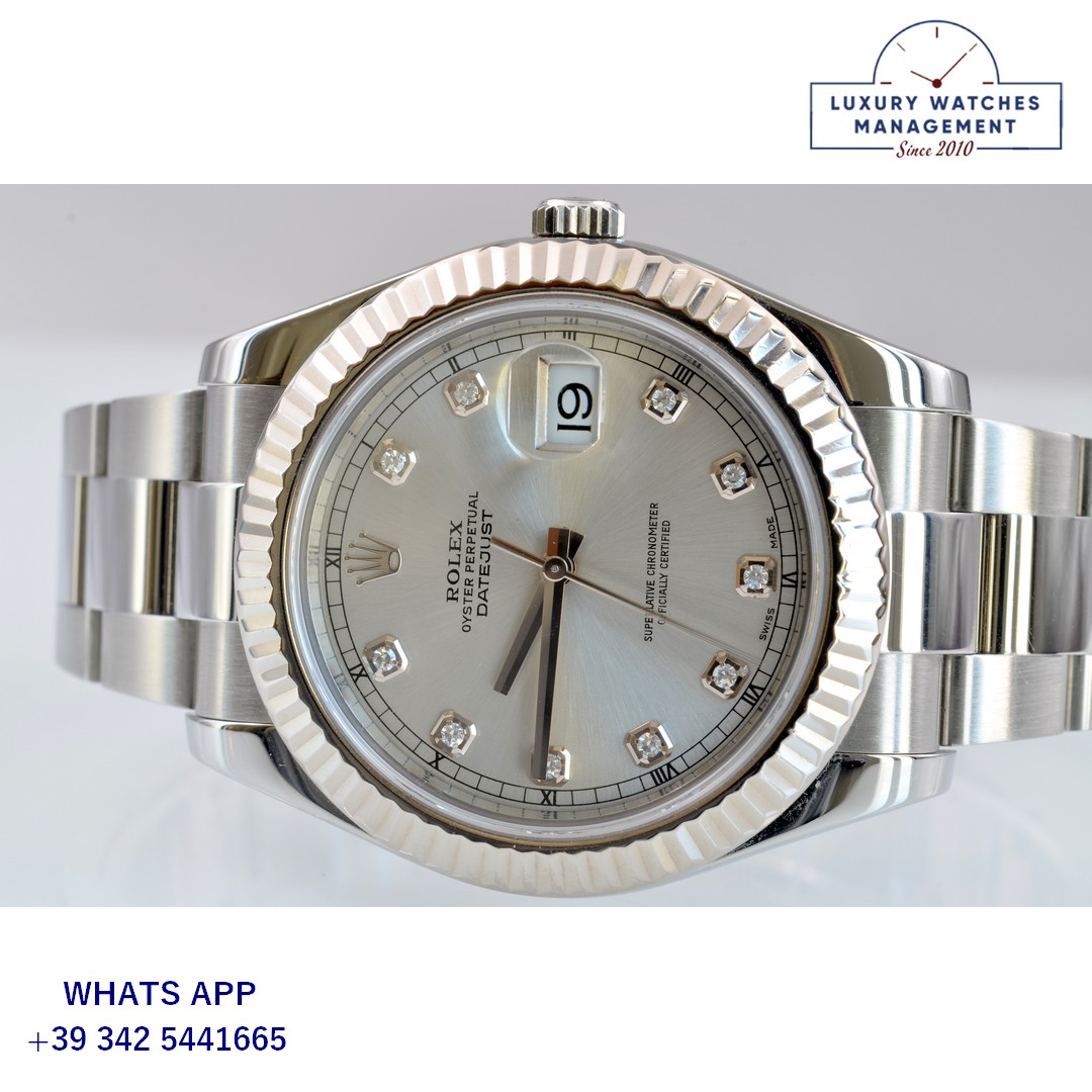 ROLEX DATEJUST 116334 SILVER DIAMOND (11)