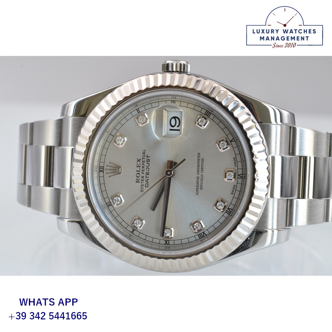 ROLEX DATEJUST 116334 SILVER DIAMOND (12)