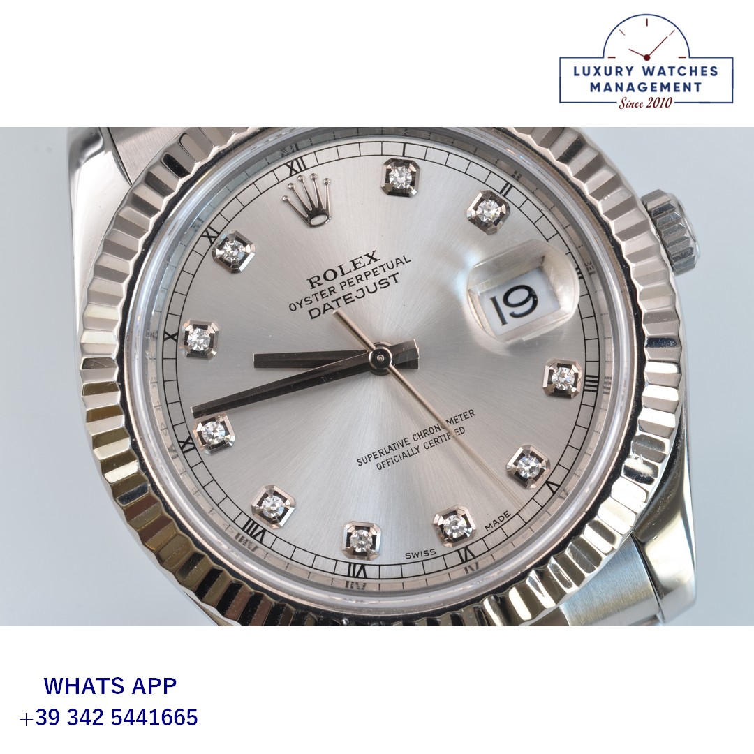 ROLEX DATEJUST 116334 SILVER DIAMOND (16)