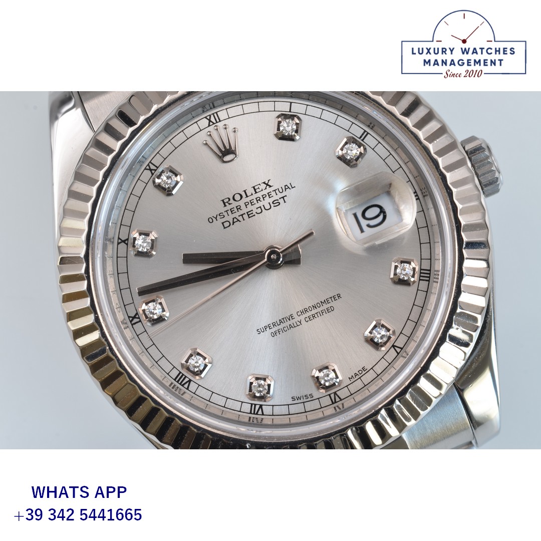 ROLEX DATEJUST 116334 SILVER DIAMOND (17)