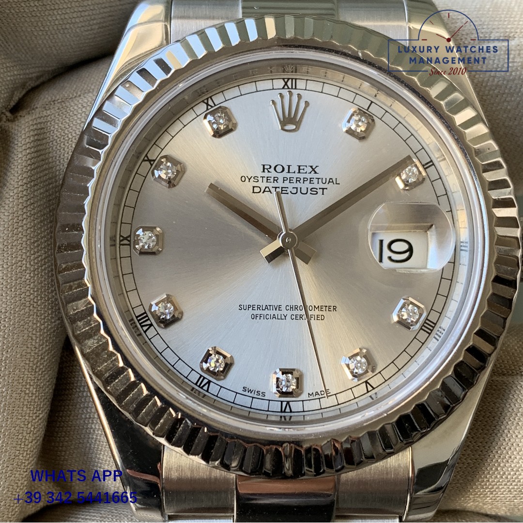 ROLEX DATEJUST 116334 SILVER DIAMOND (20)