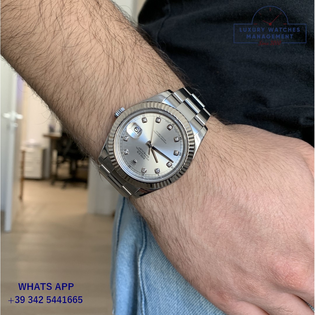 ROLEX DATEJUST 116334 SILVER DIAMOND (3)