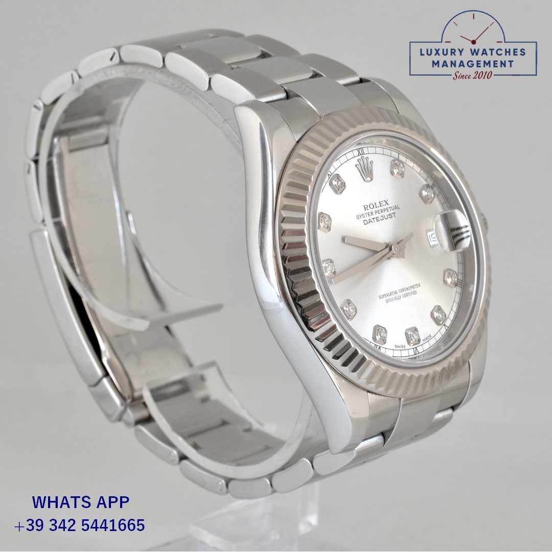 ROLEX DATEJUST 116334 SILVER DIAMOND (8)