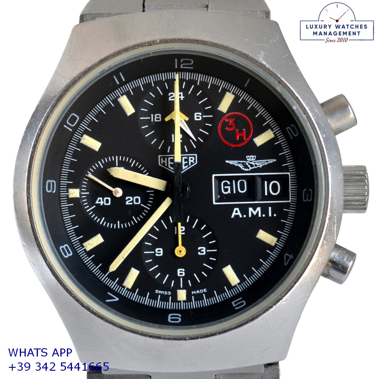 2 HEUER LEONIDAS CHRONO A.M.I. 3H