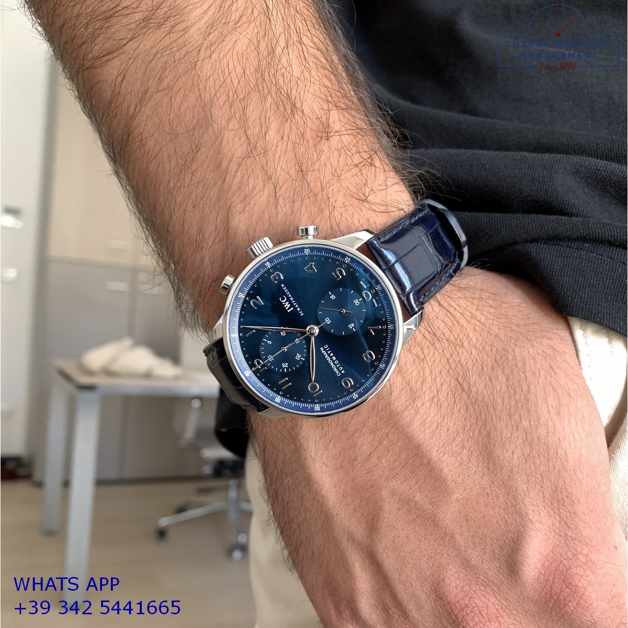 GARANZIA IWC PORTOGUESE IW371491 BLUE (15)