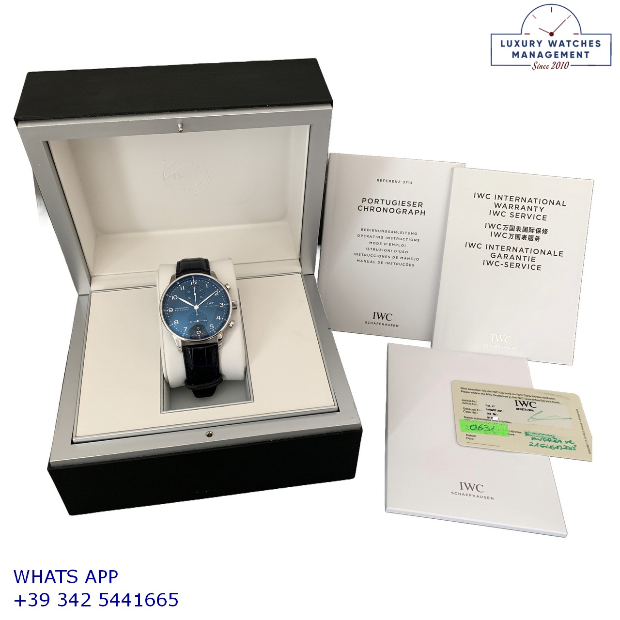 GARANZIA IWC PORTOGUESE IW371491 BLUE (3)