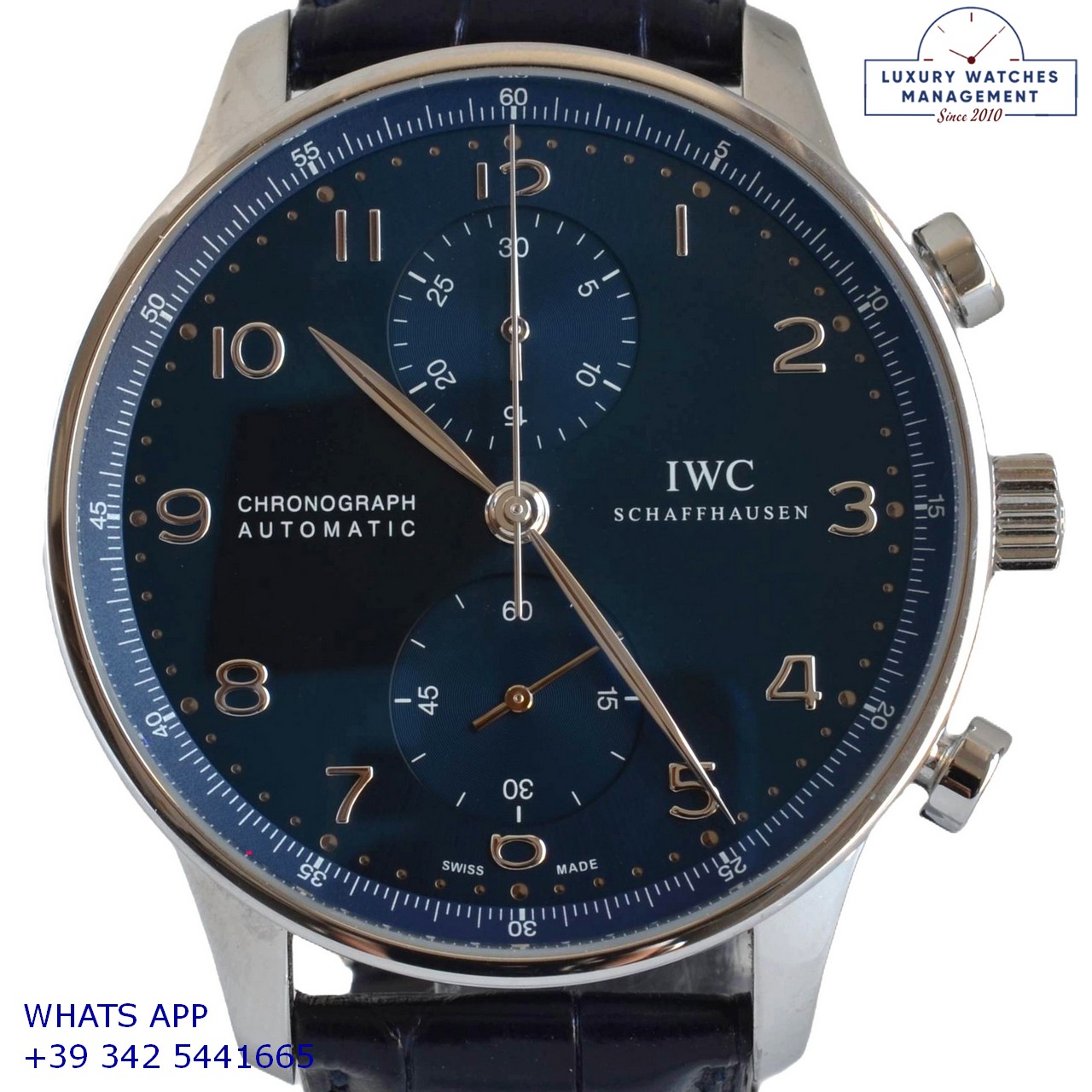 GARANZIA IWC PORTOGUESE IW371491 BLUE (5)