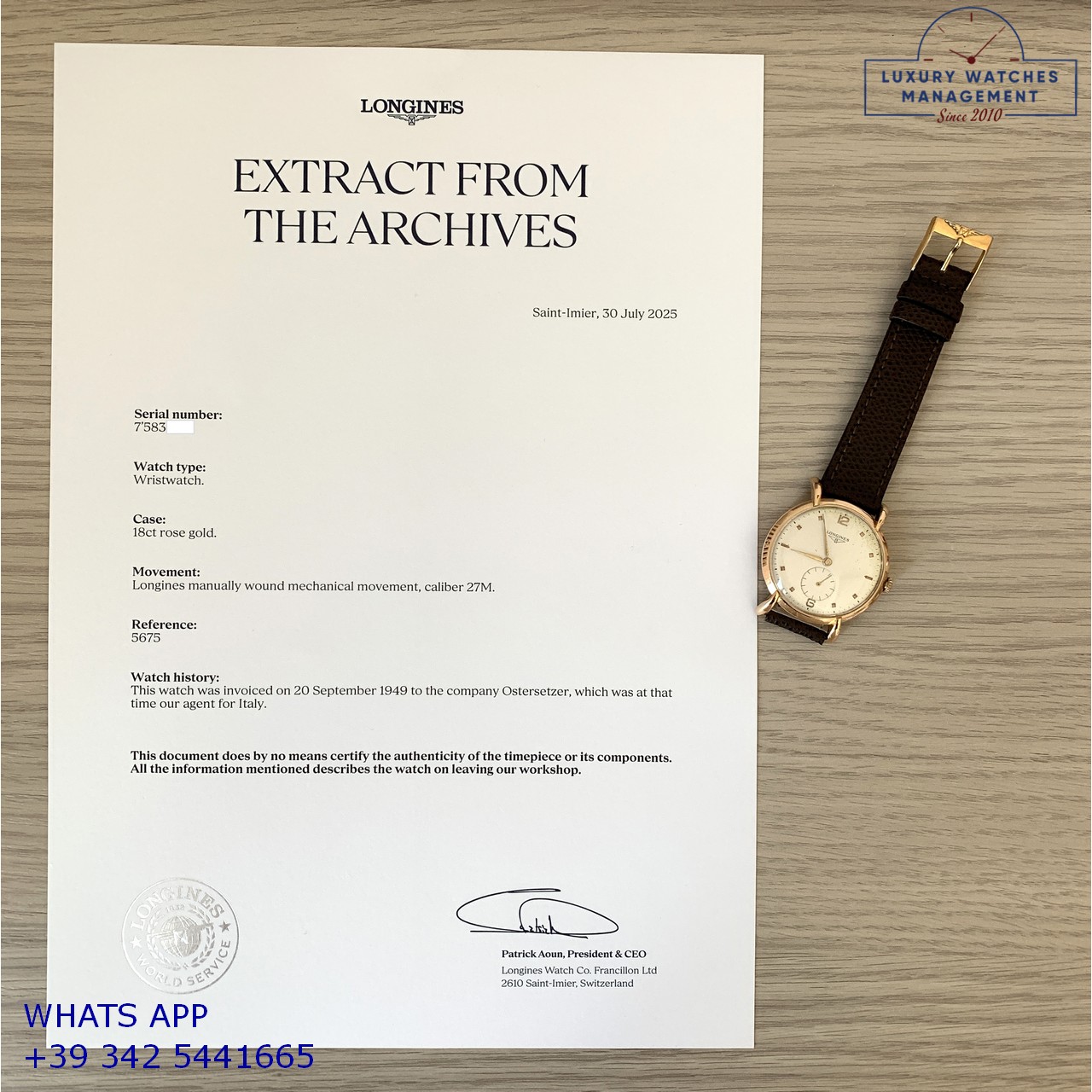 LONGINES CLASSIC JUMBO (2)