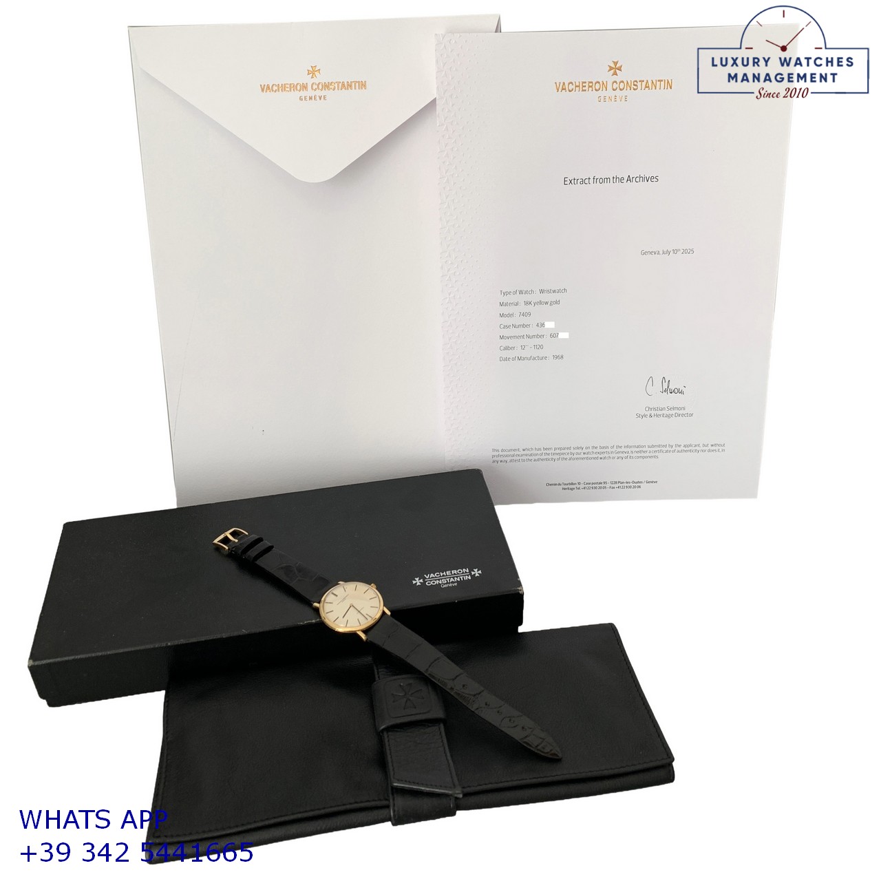 VACHERON CONSTANTIN PATRIMONY 7409 GOLD (1)