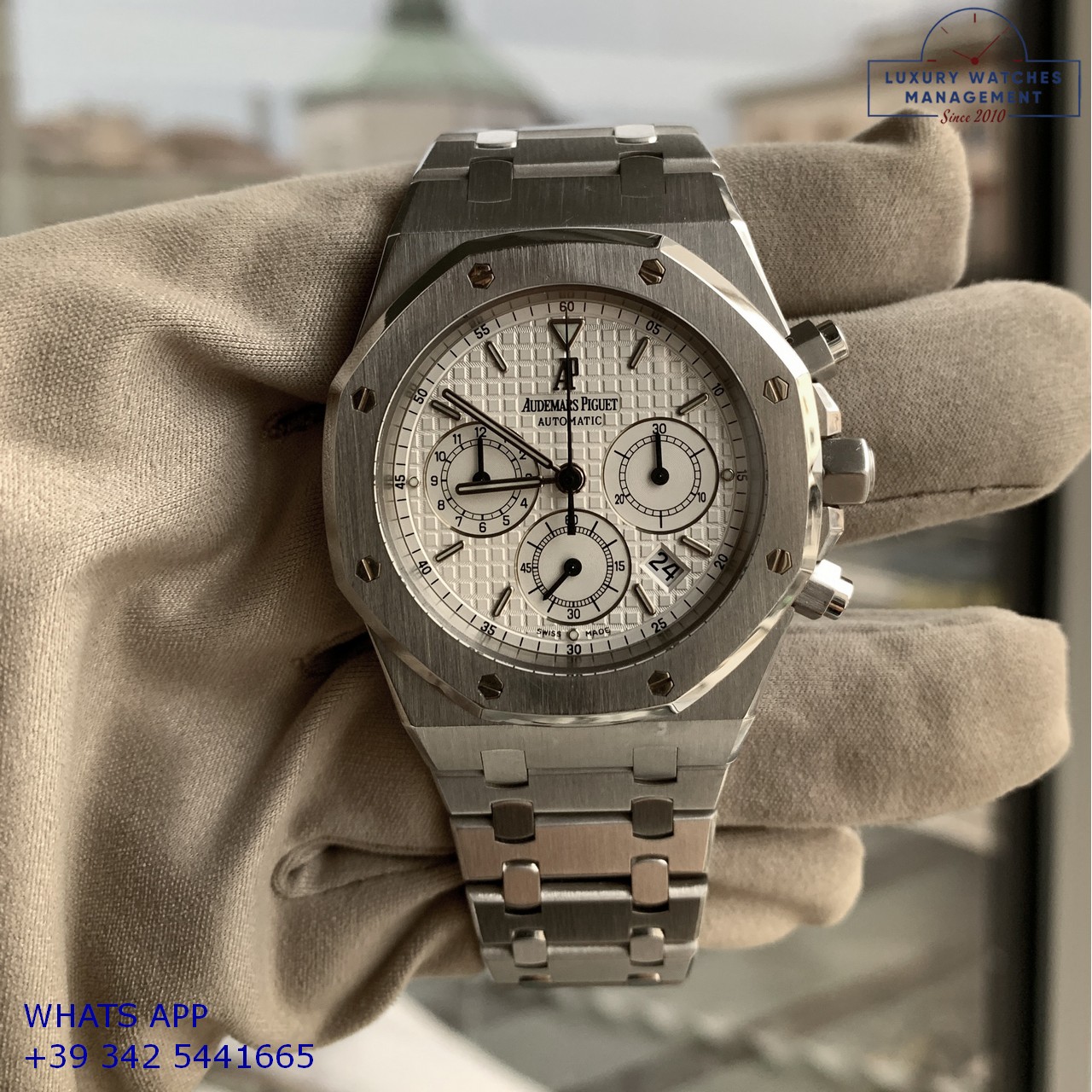 AUDEMARS PIGUET ROYAL OAK 25860ST CHRONO WHITE (13)