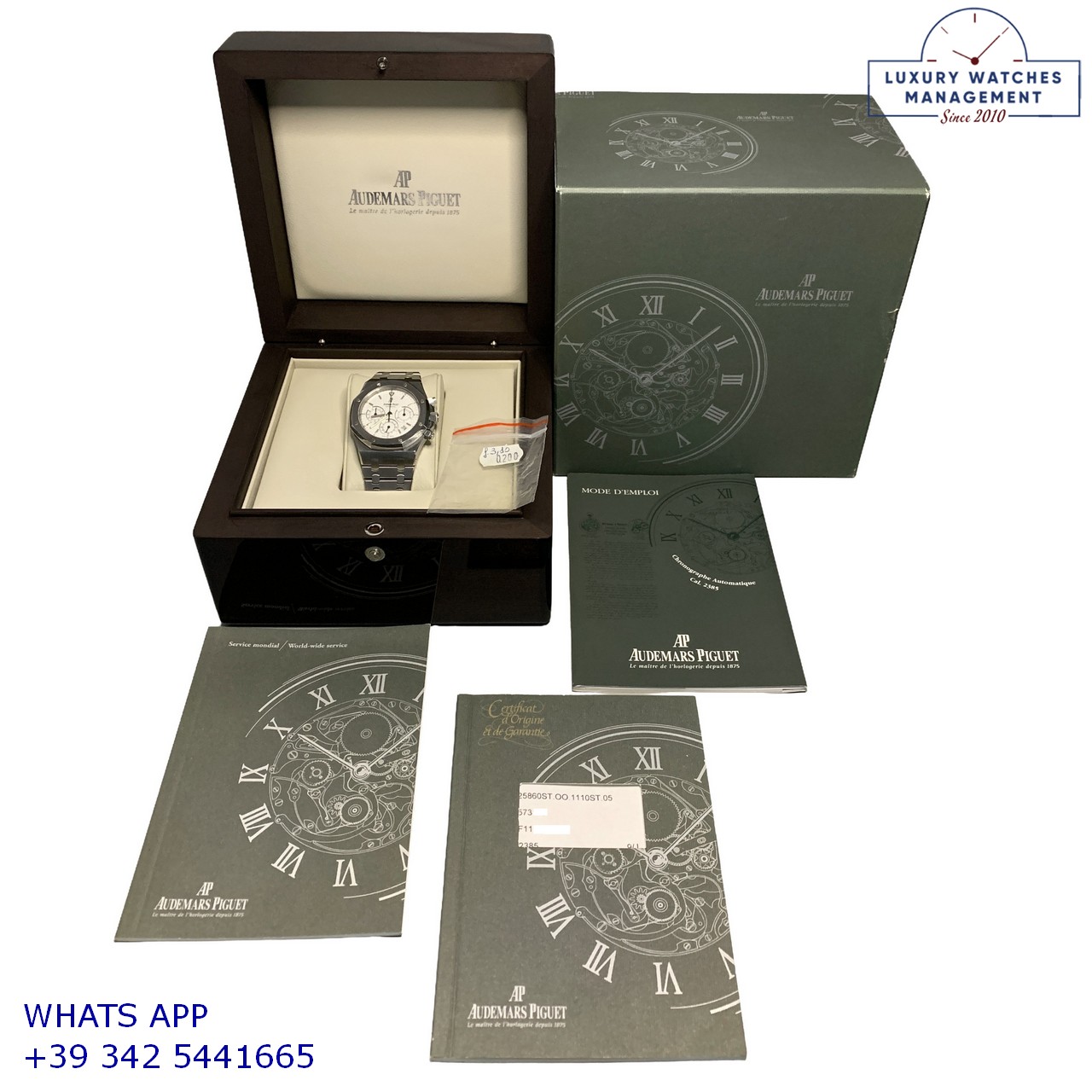 AUDEMARS PIGUET ROYAL OAK 25860ST CHRONO WHITE (15)