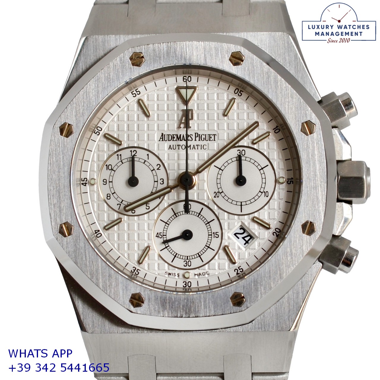 AUDEMARS PIGUET ROYAL OAK 25860ST CHRONO WHITE (2)