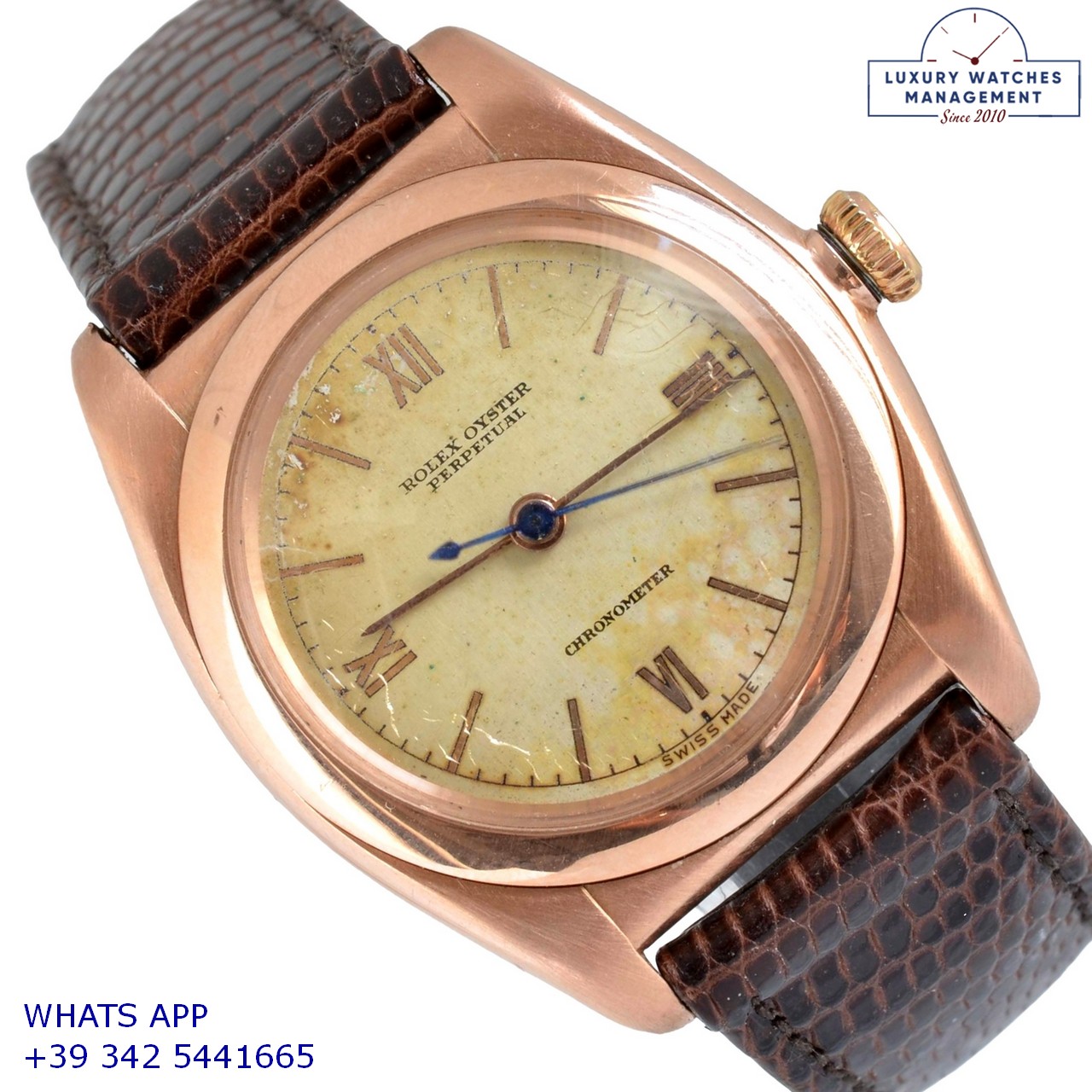 ROLEX OVETTO 3696 ROSE GOLD 49614 (1)