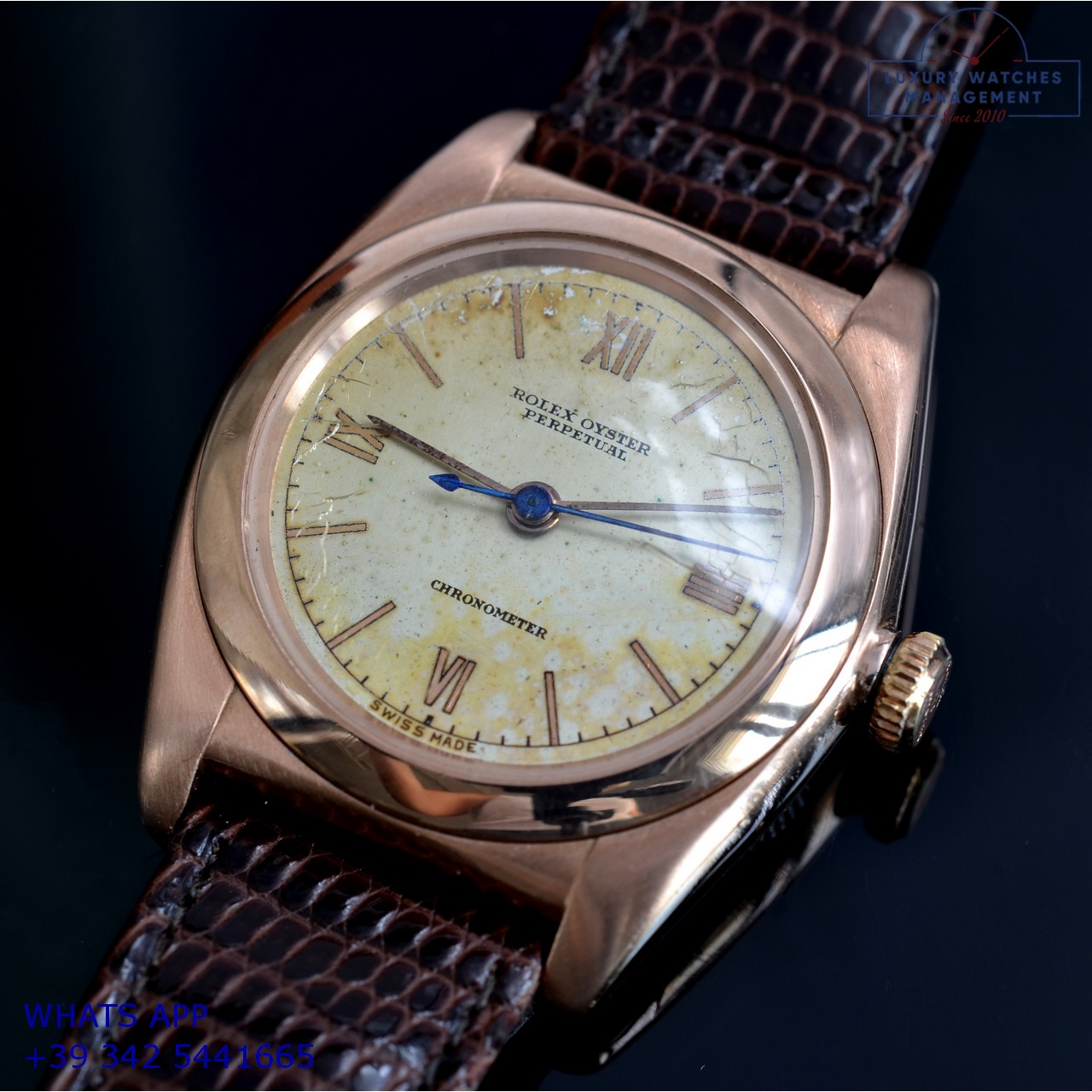 ROLEX OVETTO 3696 ROSE GOLD 49614 (11)