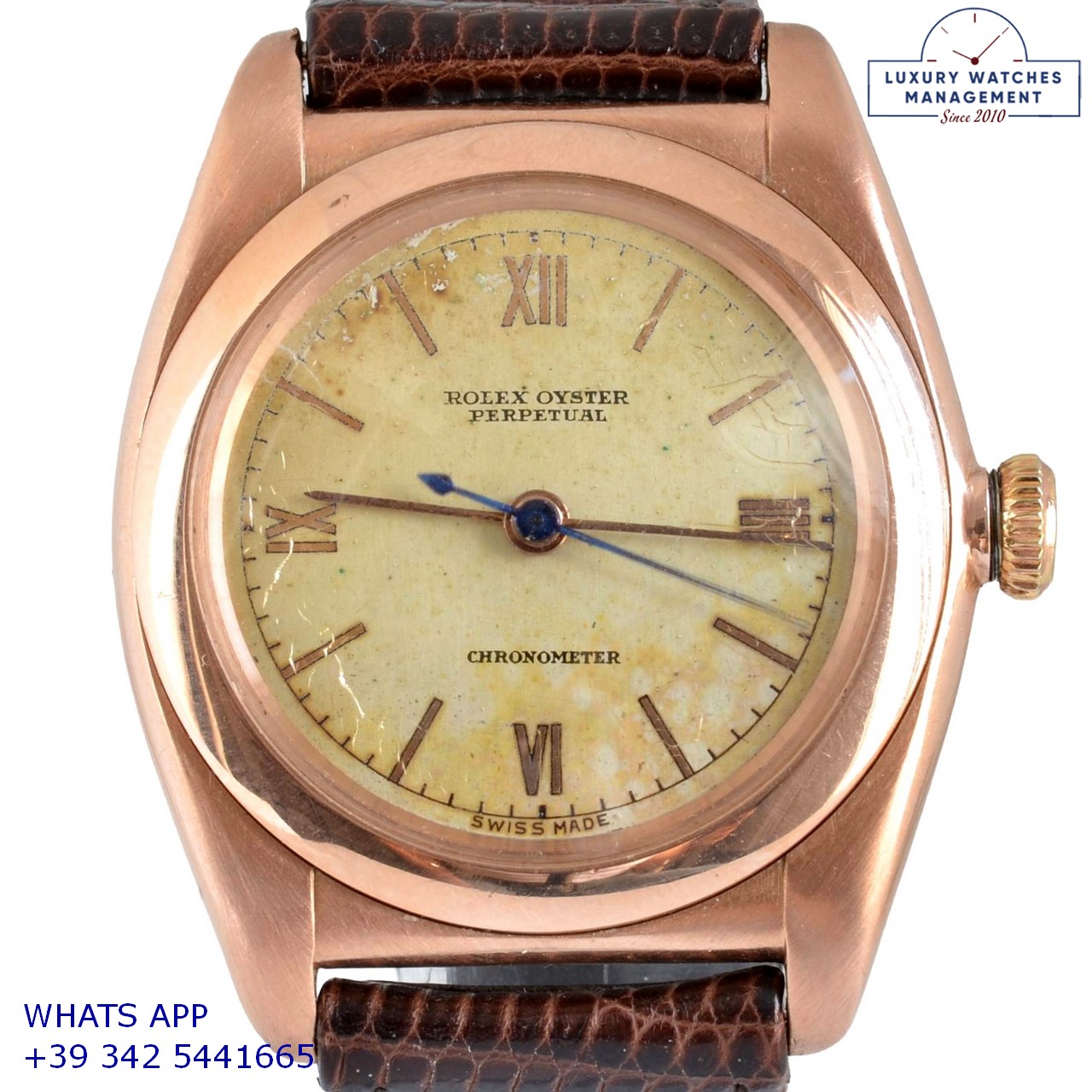 ROLEX OVETTO 3696 ROSE GOLD 49614 (2)