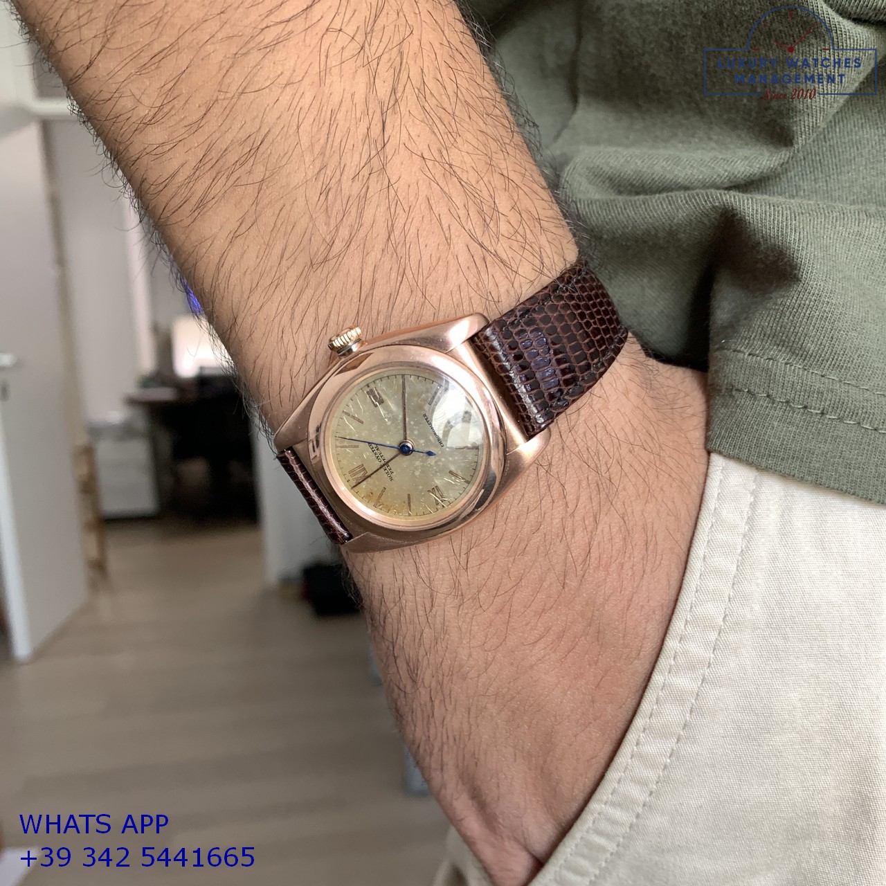 ROLEX OVETTO 3696 ROSE GOLD 49614 (22)
