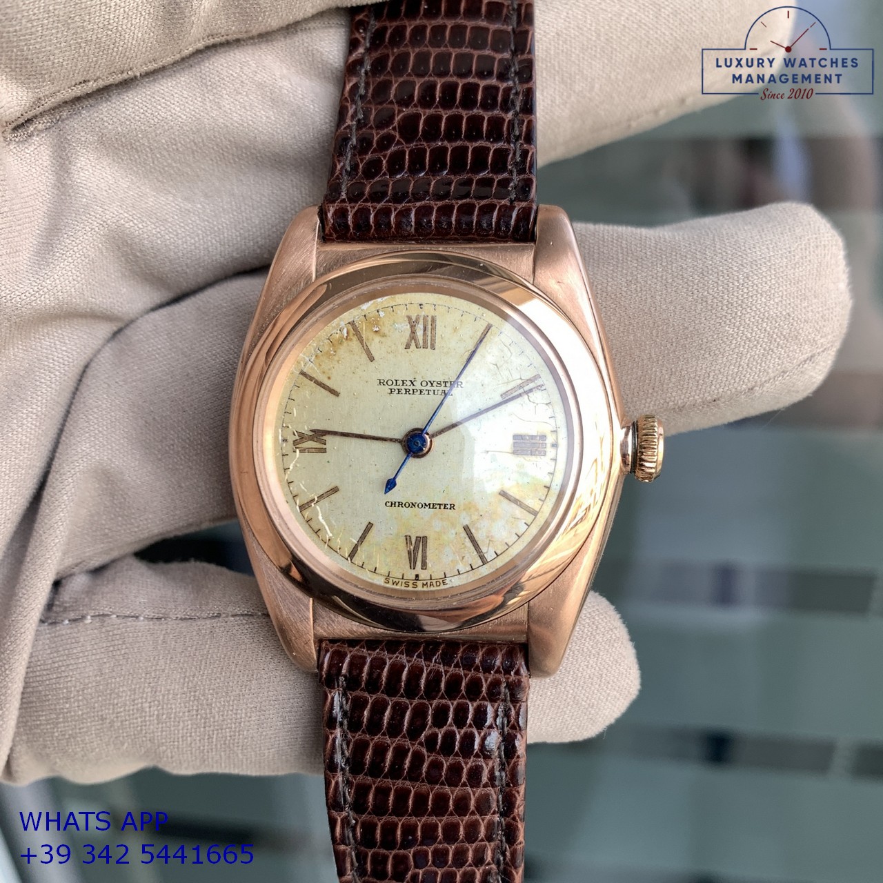 ROLEX OVETTO 3696 ROSE GOLD 49614 (24)