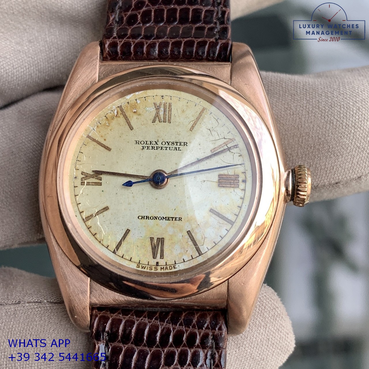 ROLEX OVETTO 3696 ROSE GOLD 49614 (25)