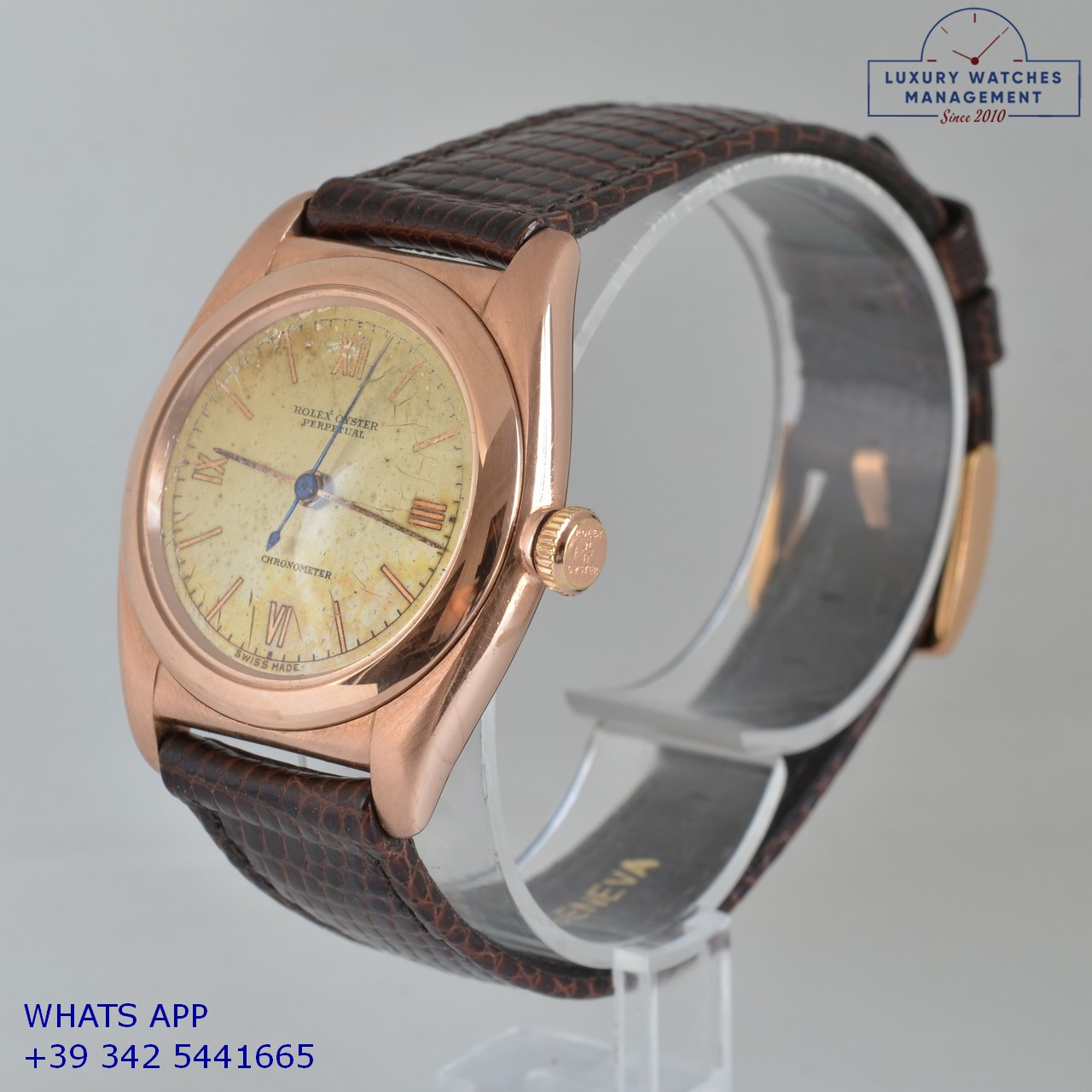 ROLEX OVETTO 3696 ROSE GOLD 49614 (4)