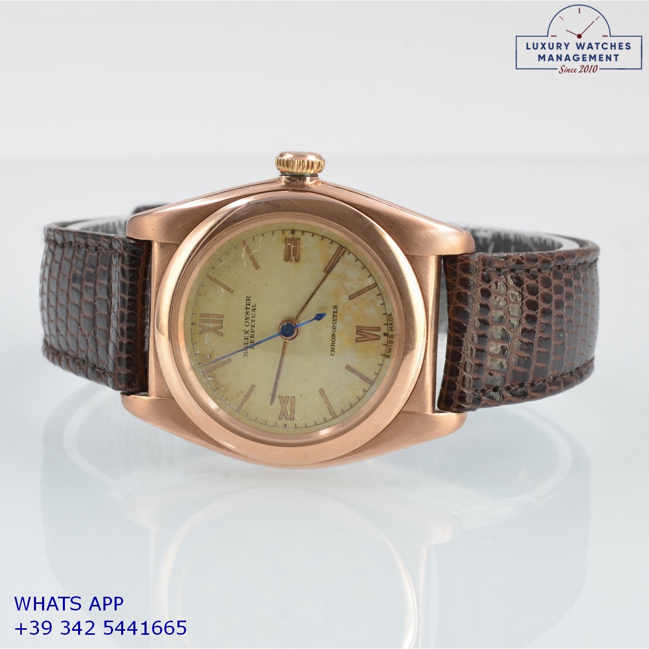 ROLEX OVETTO 3696 ROSE GOLD 49614 (7)