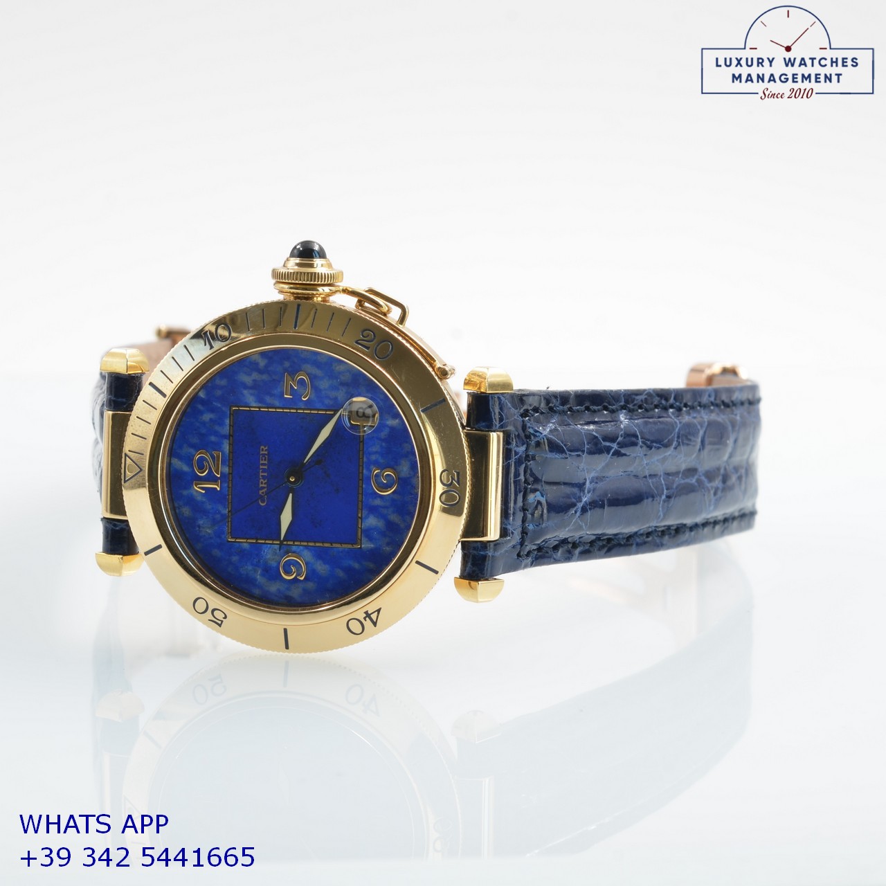 CARTIER PASHA 1020 LAPIS GOLD (6)
