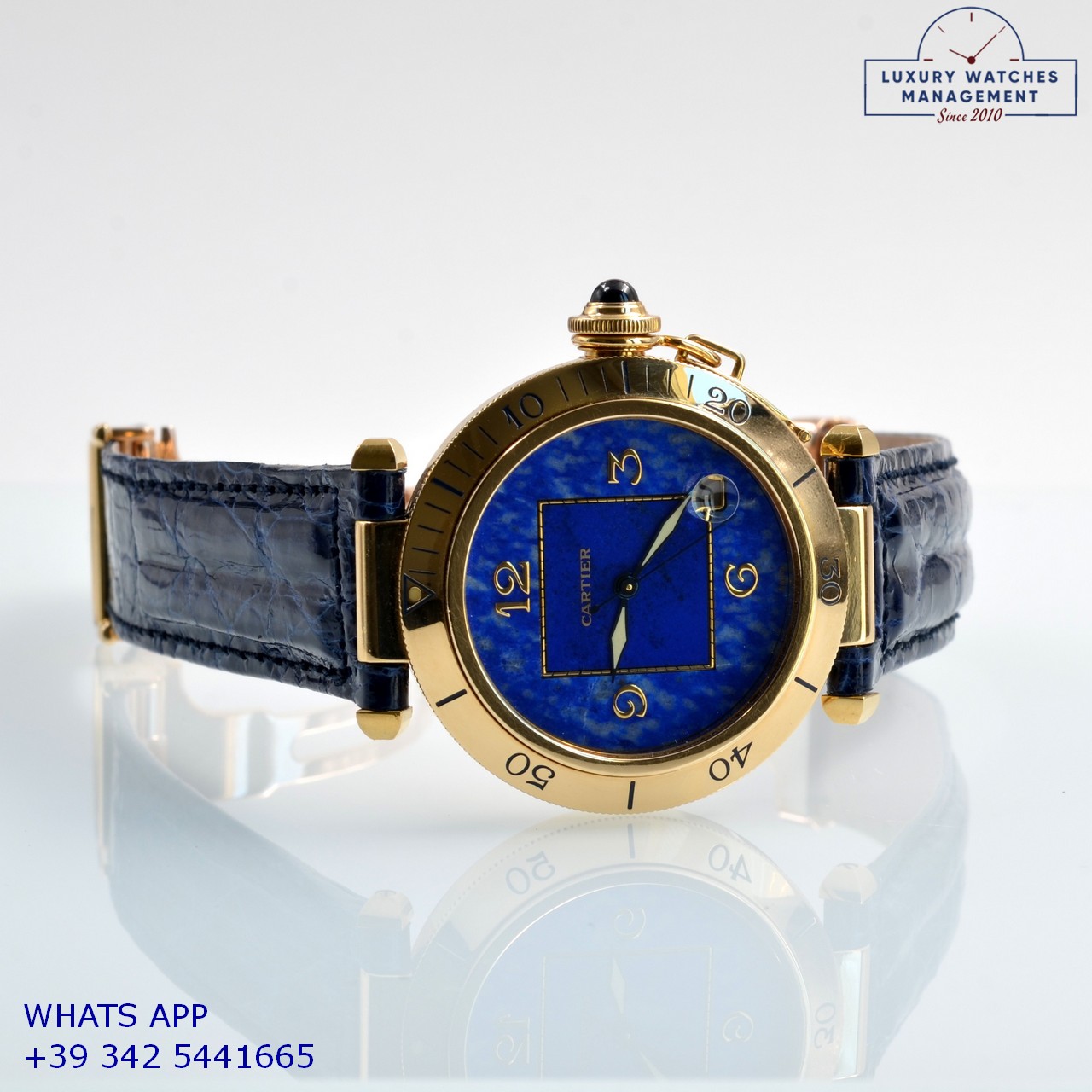 CARTIER PASHA 1020 LAPIS GOLD (7)