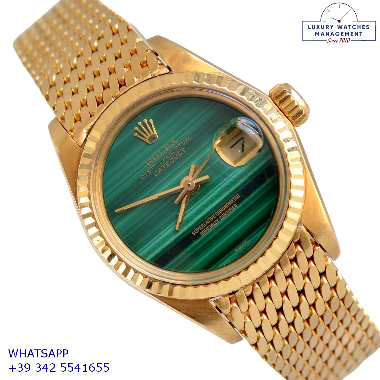 FOTO ROLEX DATEJUST 6917 GREEN STONE (1)