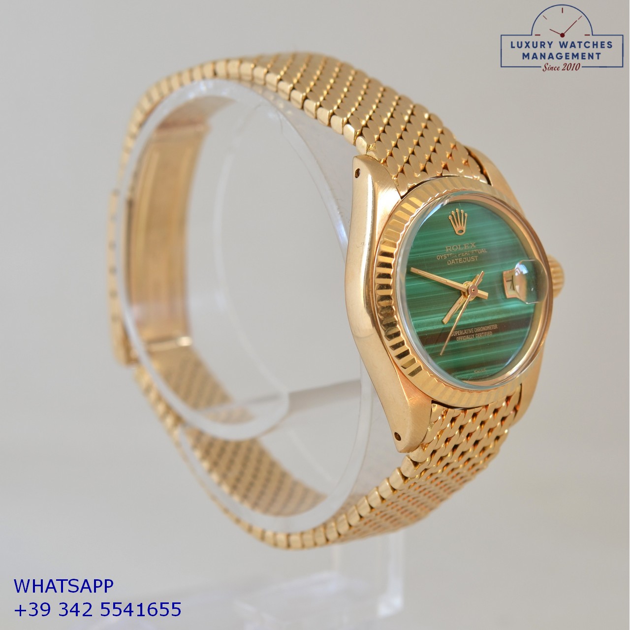 ROLEX DATEJUST 6917 GREEN STONE (3)