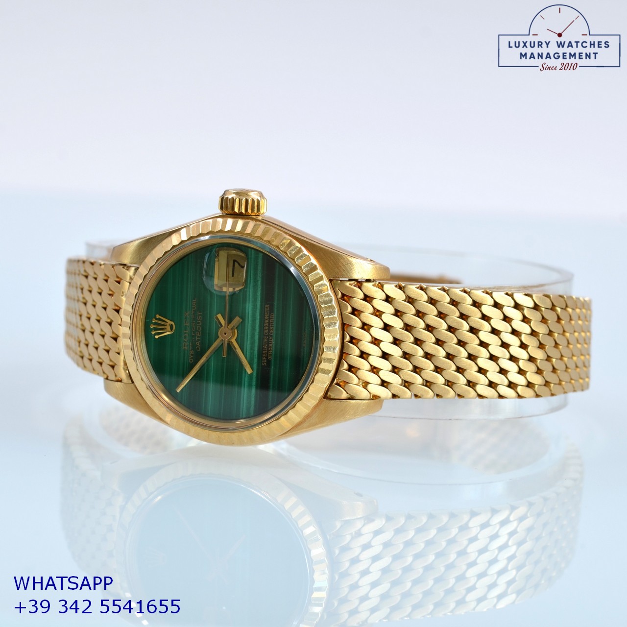 ROLEX DATEJUST 6917 GREEN STONE (6)