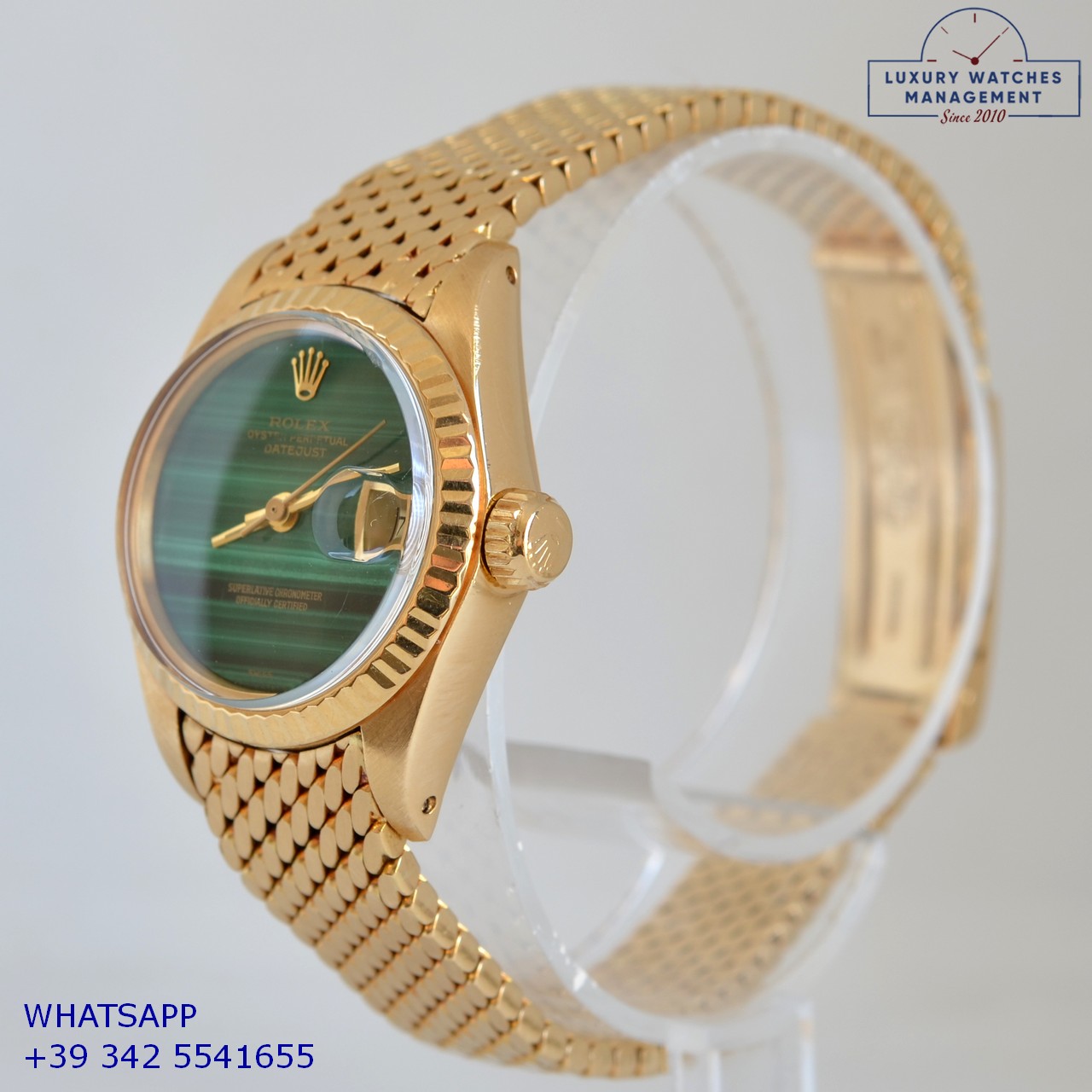 ROLEX DATEJUST 6917 GREEN STONE