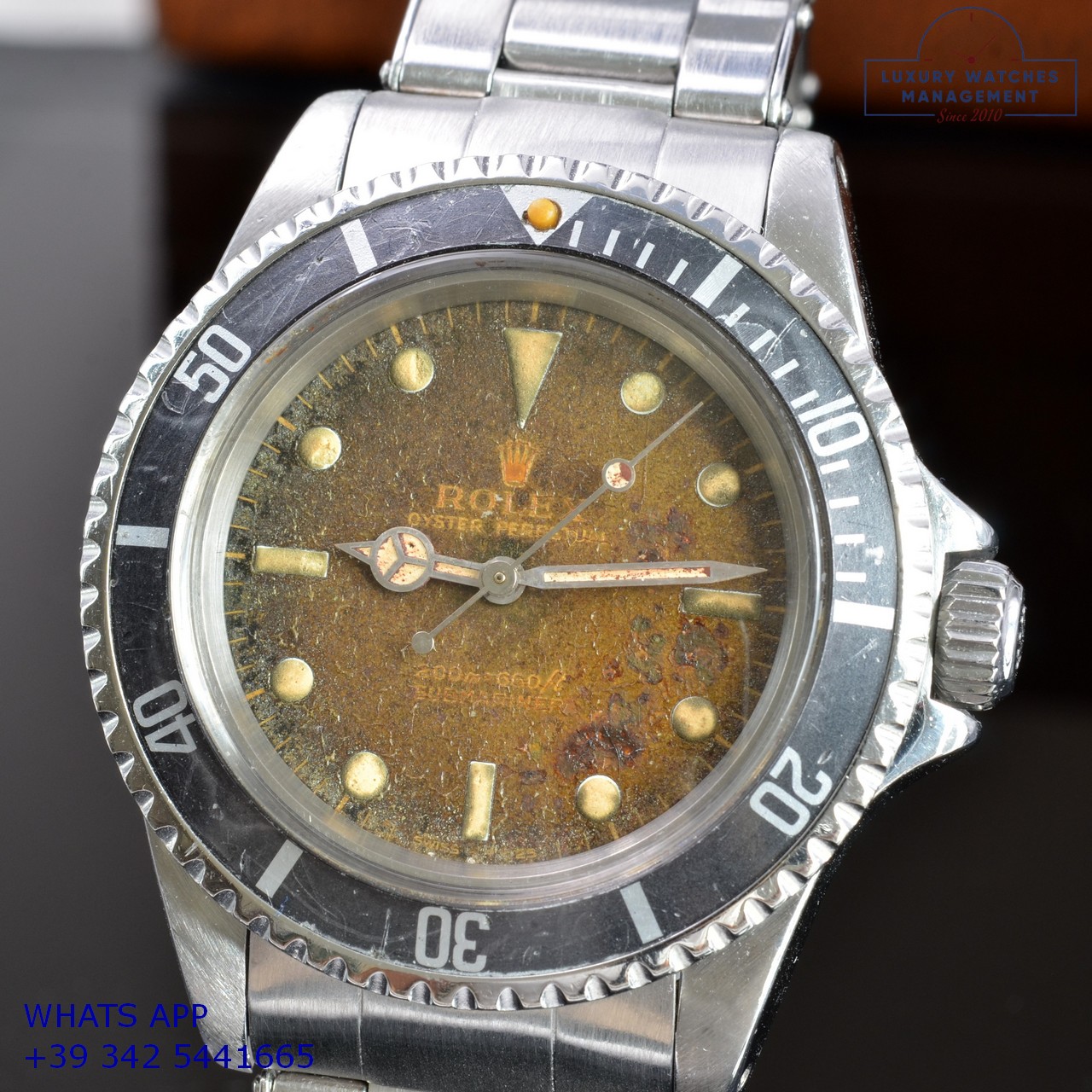 ROLEX SUBMARINER 5513 BROWN METEORITE (22)