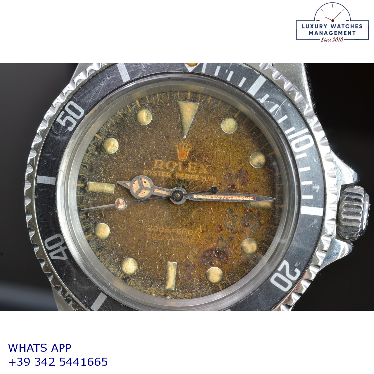 ROLEX SUBMARINER 5513 BROWN METEORITE (23)