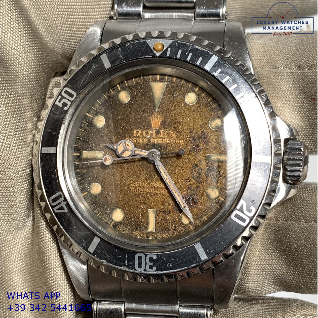 ROLEX SUBMARINER 5513 BROWN METEORITE (28)
