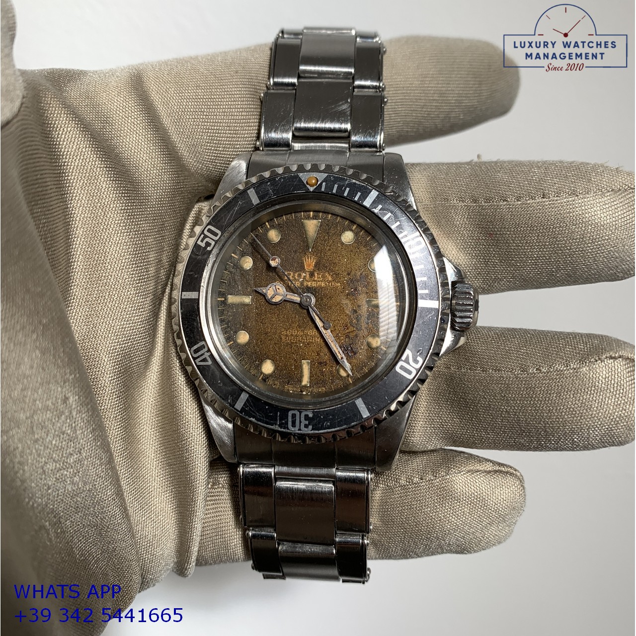 ROLEX SUBMARINER 5513 BROWN METEORITE (29)